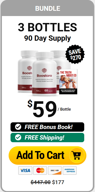 Boostaro 3 bottles pack